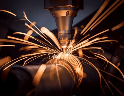 Cnc,Laser,Cutting,Of,Metal,,Modern,Industrial,Technology,Making,Industrial